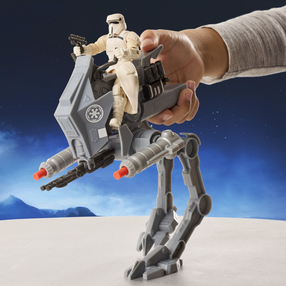 Star wars mandalorian si grogu action verse set figurina imperial driver si vehicul  [10]
