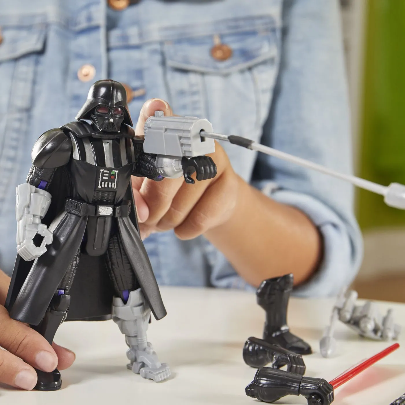 Star wars mix mashers deluxe set figurina darth vader 12cm si accesorii, copii 4 ani pana la 9 ani [6]