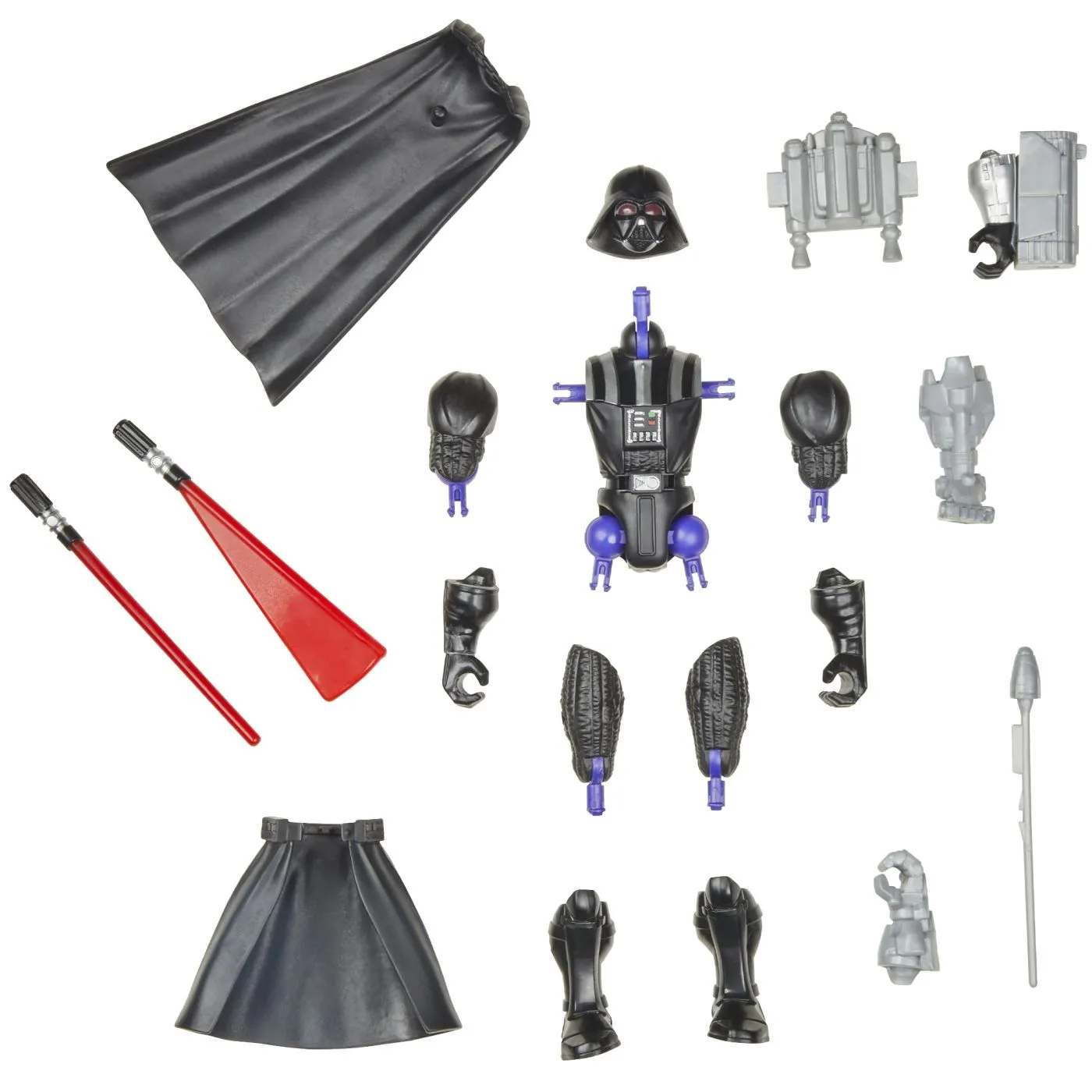 Star wars mix mashers deluxe set figurina darth vader 12cm si accesorii, copii 4 ani pana la 9 ani [7]