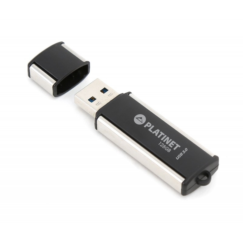 Stick memorie 128GB Platinet PMFU3128X 42287, USB 3.0, 75MB/s, carcasa aluminiu, negru [3]