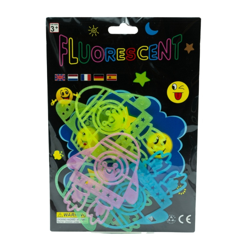 Sticker fluorescent CNX, A5, pentru perete, diverse modele [3]