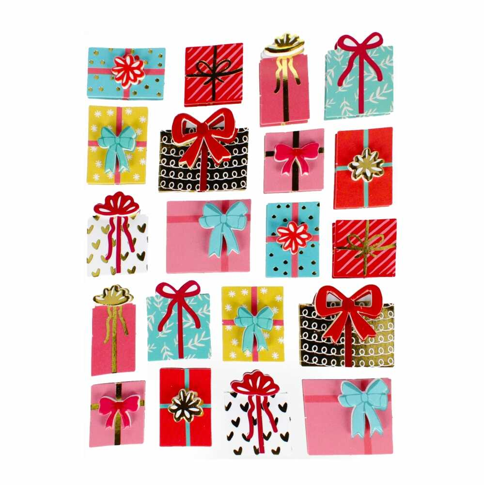 Stickere decorative model cadouri pentru decoratiuni de Craciun [2]