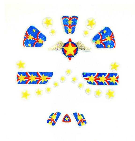 Stickere pentru fata, Abtibilduri non alergice, Super erou, Djeco, varsta 3 - 6 ani, Baiat [2]