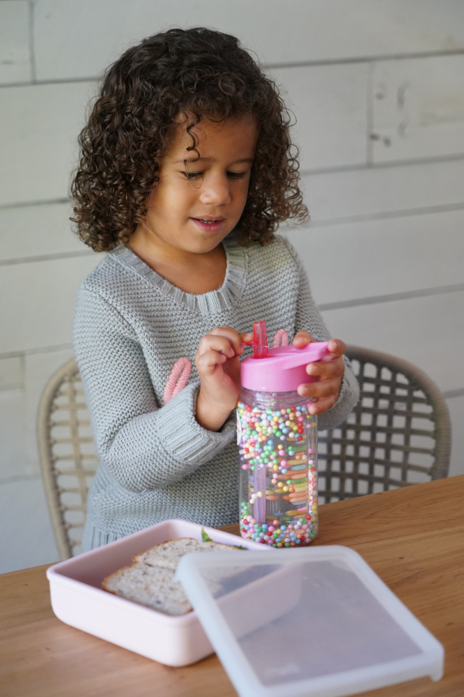 Sticla de apa 300 ml cu pereti dubli, melii, cu bile din spuma culori baieti copii cu varsta peste 1 an [2]