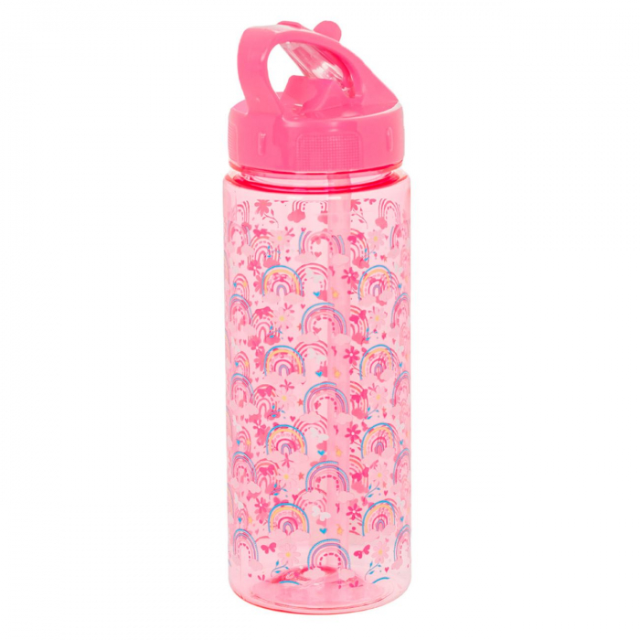 Sticle Apa Copii, Gradinita si Scoala, 500 ml, Curcubeu, Roz [3]