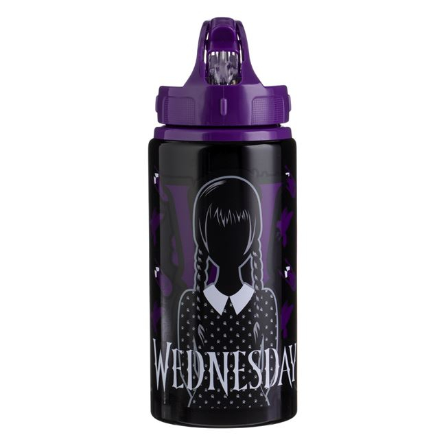Sticle Apa Copii, Gradinita si Scoala, din Aluminiu, 500 ml, Wednesday [3]