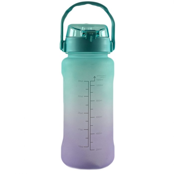 Sticla de apa reutilizabila, portabila, 1500 ml, Violet Gradient [2]