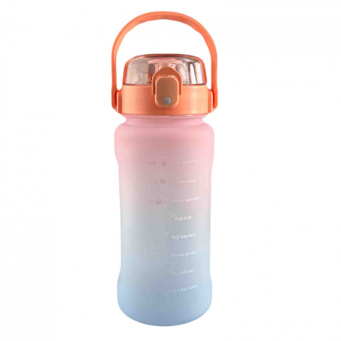 Sticla de apa reutilizabila, portabila, 1500 ml, Roz Gradient [4]
