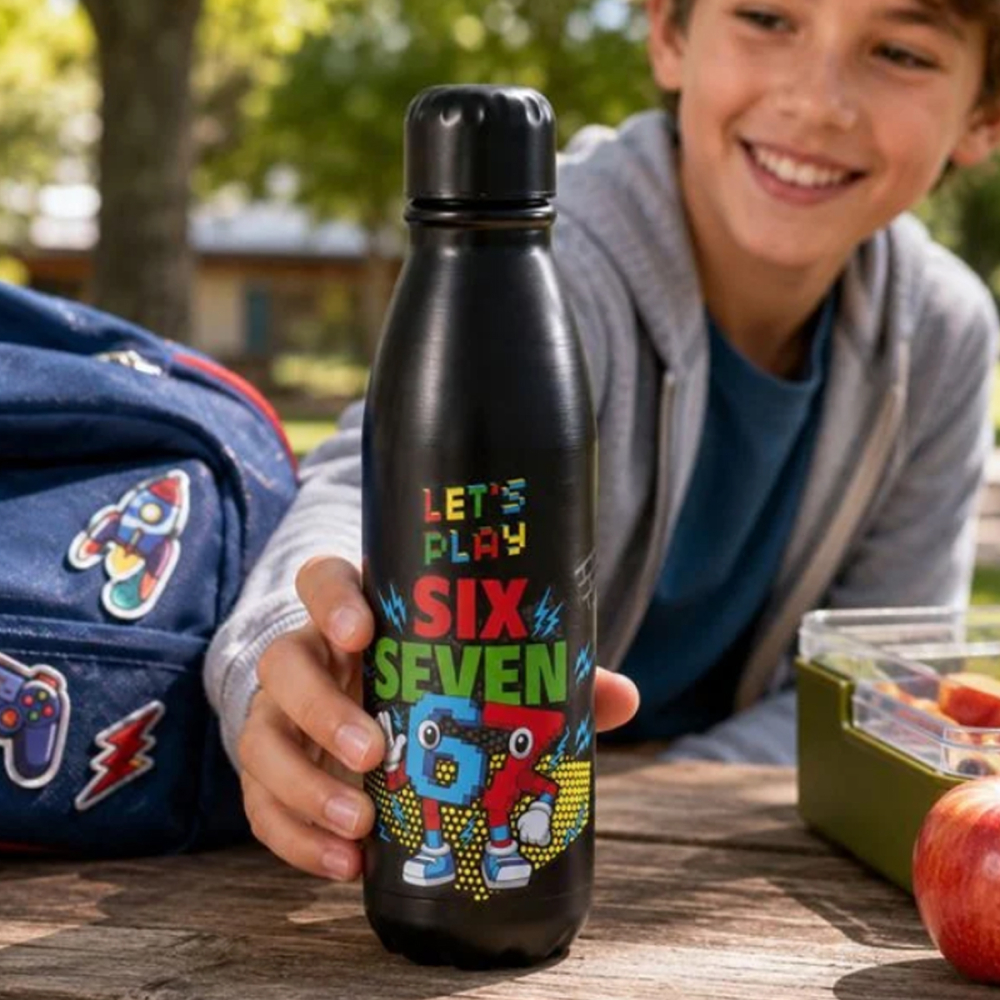 Sticla de Apa pentru baieti, model Gamer Lets Play, din aluminiu, 600ml [2]