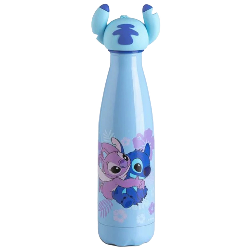 Sticla Termos din Otel Inoxidabil, model Stitch 3D, Fara BPA, Albastru, 500ml [3]