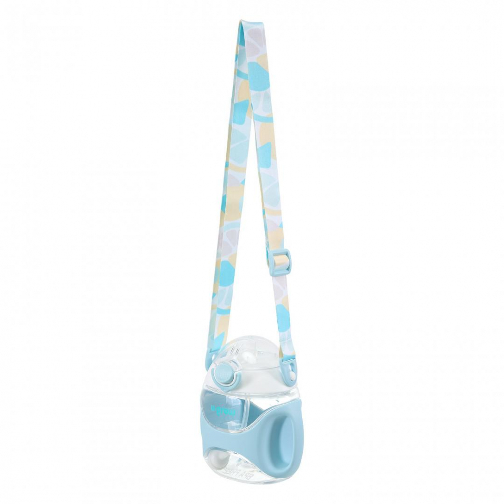 Sticla tritan cu pai si curea, blue [3]