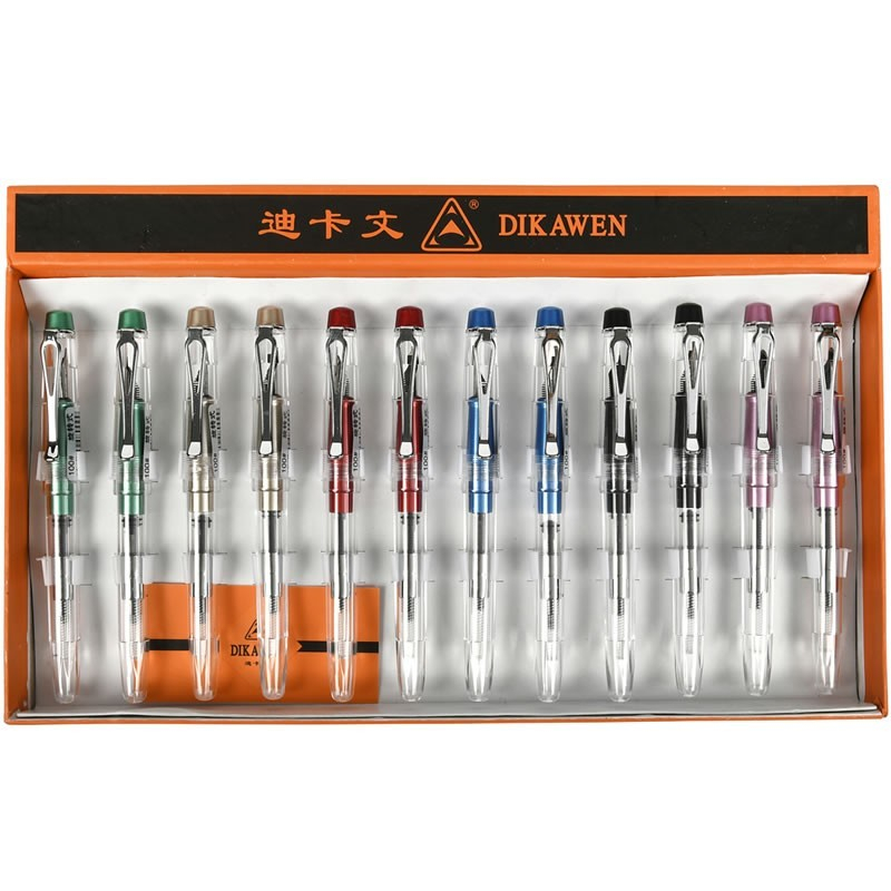 Stilou CNX 100, alimentare pompita, corp plastic transparent diverse culori [3]
