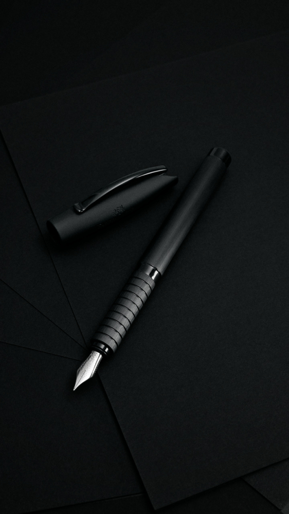 Stilou essentio aluminium negru m faber-castell [4]