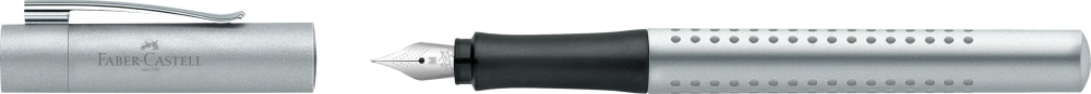 Stilou grip 2011 argintiu m faber-castell [3]