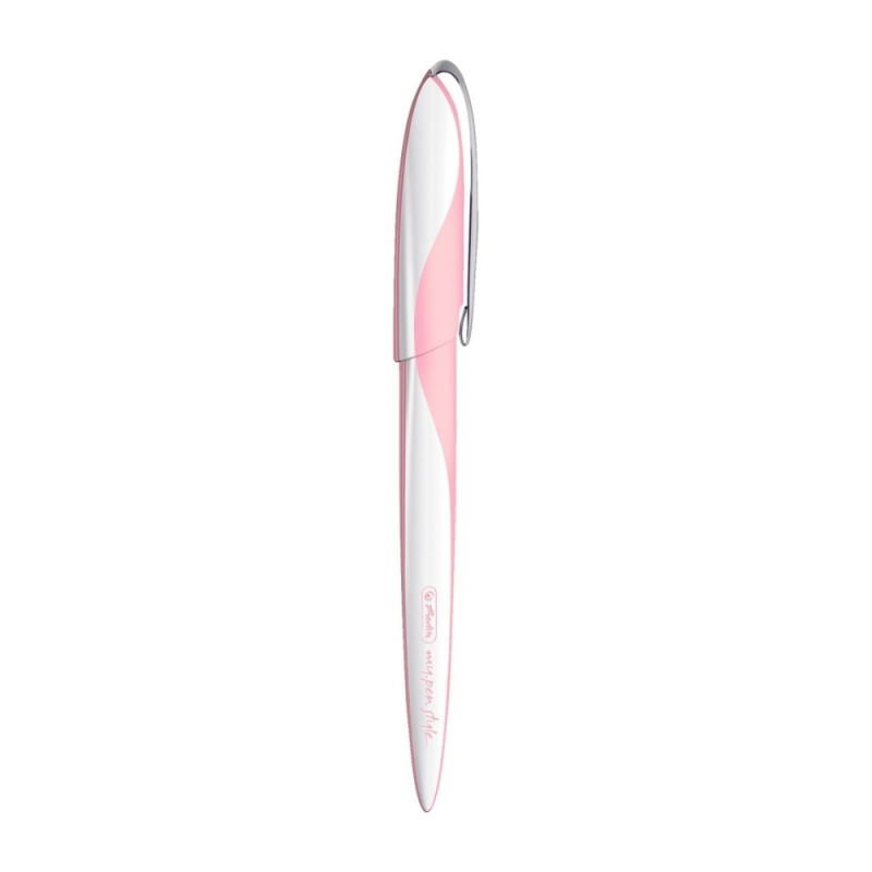 Stilou Herlitz My Pen 11360260, alimentare rezerve, corp plastic roz, pentru caligrafie cu 3 penite (0.9/1.4/1.9) + 3 rezerve [2]