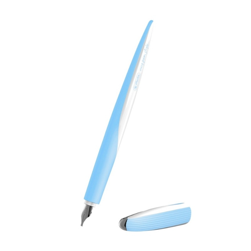 Stilou Herlitz My Pen 11360294, alimentare rezerve, albastru deschis, pentru caligrafie cu 3 penite (0.9/1.4/1.9) + 3 rezerve [3]