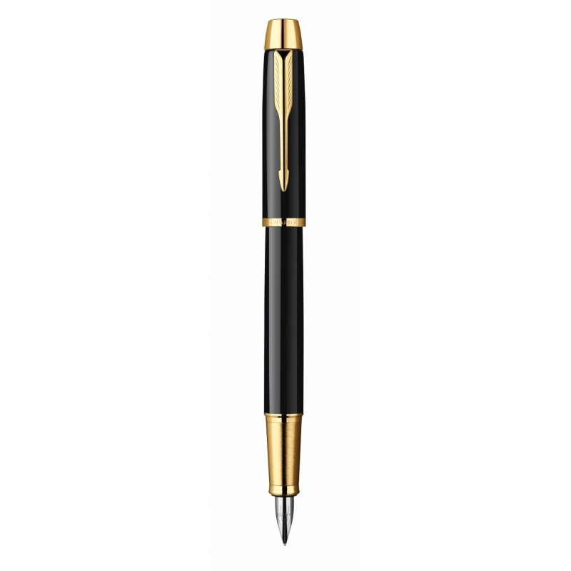 Stilou Parker IM Royal S0856190 1931645, penita iridium, alimentare rezerve sau convertor Parker, corp din alama negru lucios [2]