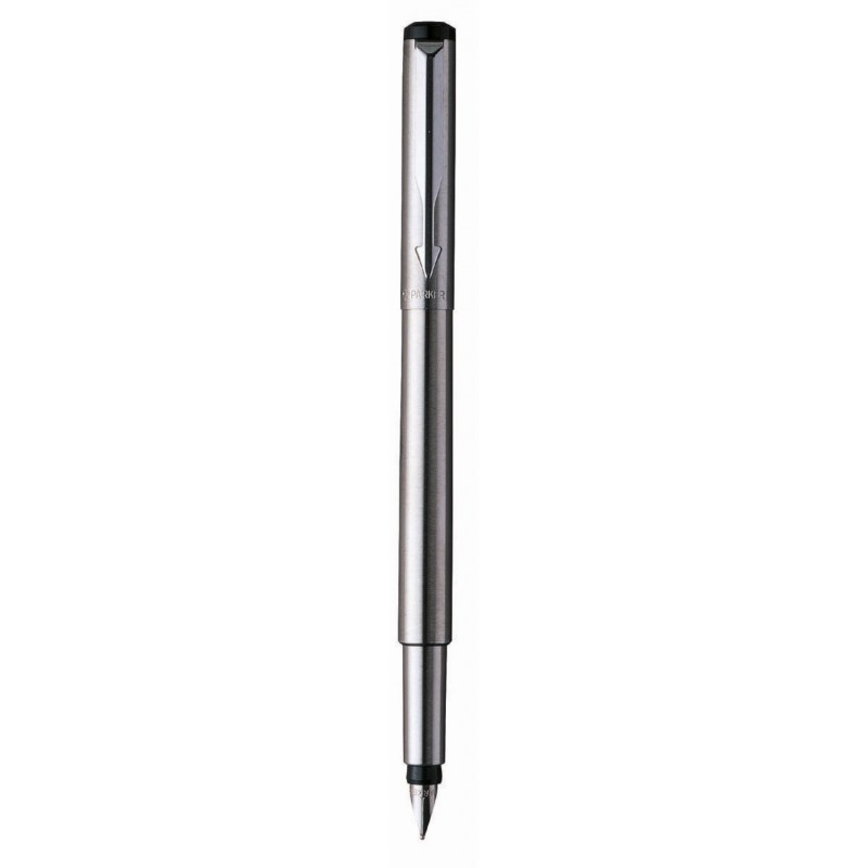 Stilou Parker Vector SS S0723480 2025445, penita iridium, alimentare rezerve sau convertor Parker, corp metalic argintiu [2]