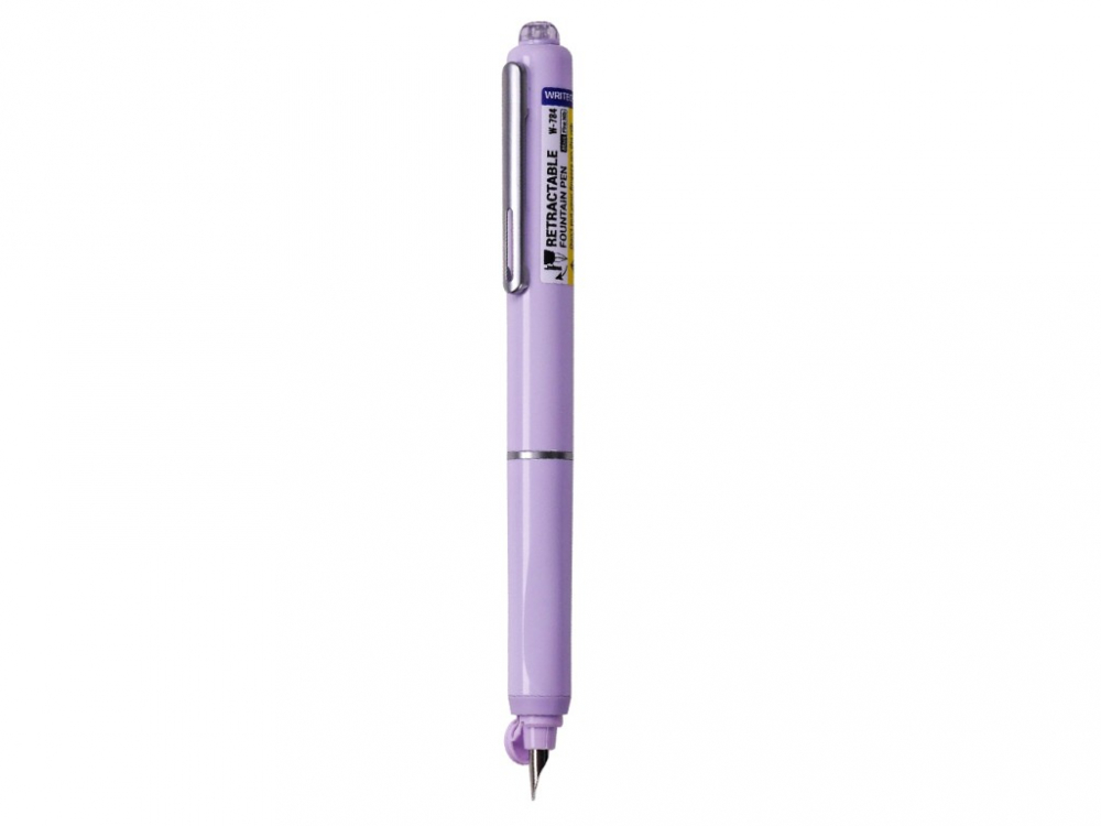 Stilou retractabil Writech corp violet + 5 patroane cu cerneală albastru [1]