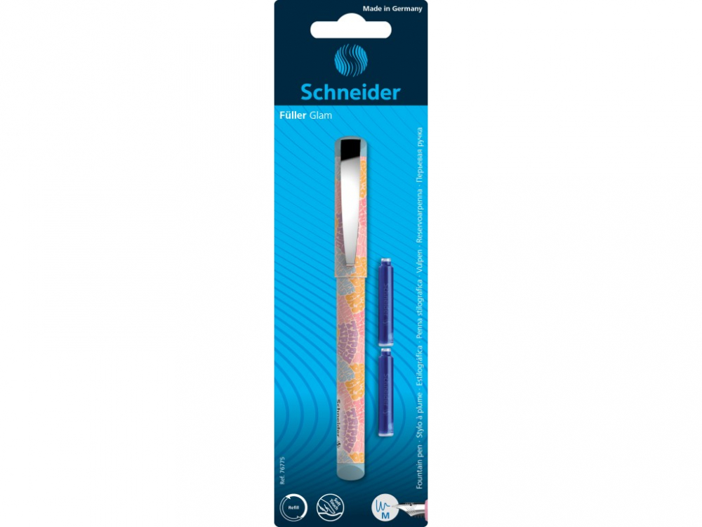 Stilou Schneider Glam + 2 rezerve/blister, copii varsta 12-18 ani [1]