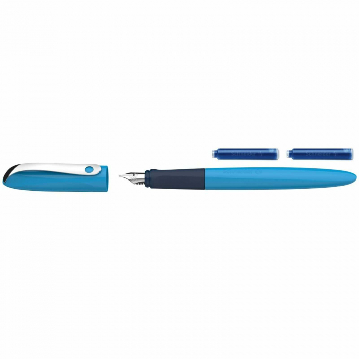 Stilou Schneider pentru elevi incepatori, ideal pentru clasa pregatitoare si clasa 1, wavy, 4 variante de culoare [2]