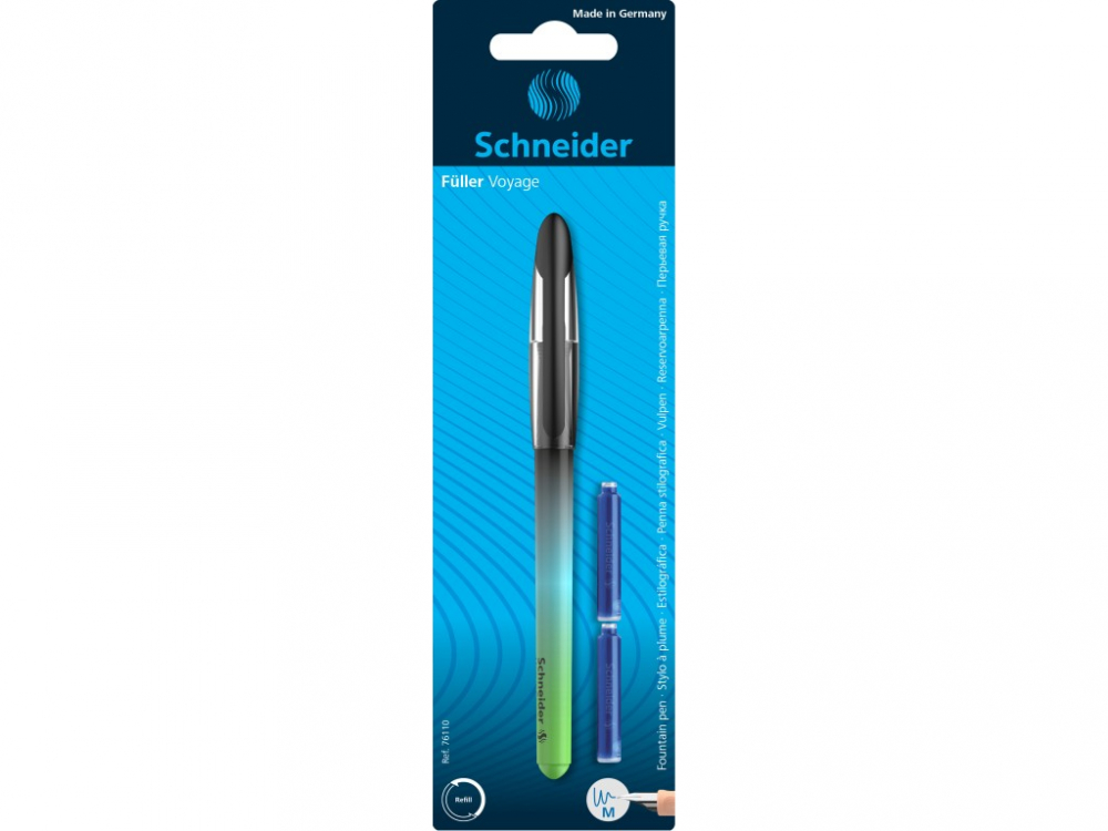 Stilou Schneider Voyage + 2 rezerve/blister, copii varsta 8-12 ani [1]