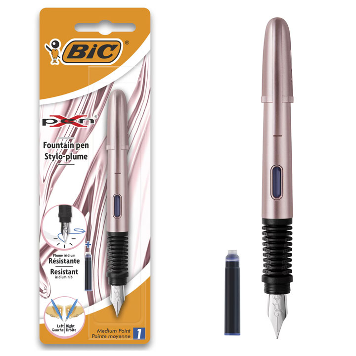 Stilou xpen chrome pink blister bic [2]