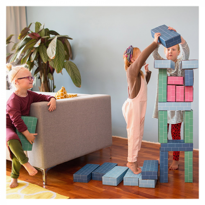 Blocuri constructie ⭐ Set Caramizi din Carton pentru construit [3]