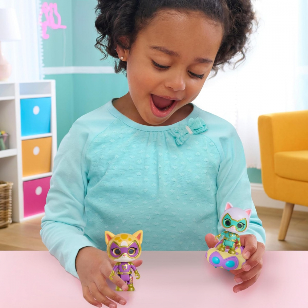 SuperKitties - Set de joaca cu 2 figurine si accesorii, diverse modele varsta 3-5 ani ,5-7 ani, Unisex [2]