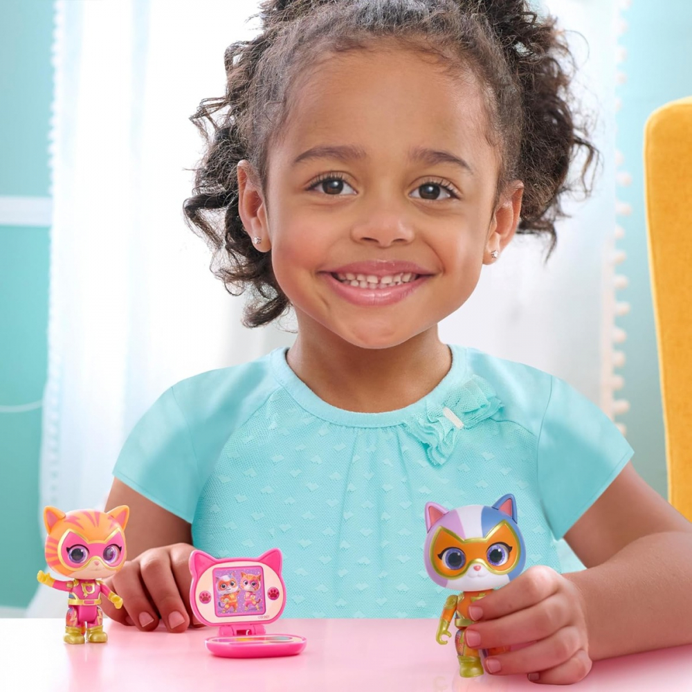 SuperKitties - Set de joaca cu 2 figurine si accesorii, diverse modele varsta 3-5 ani ,5-7 ani, Unisex [6]