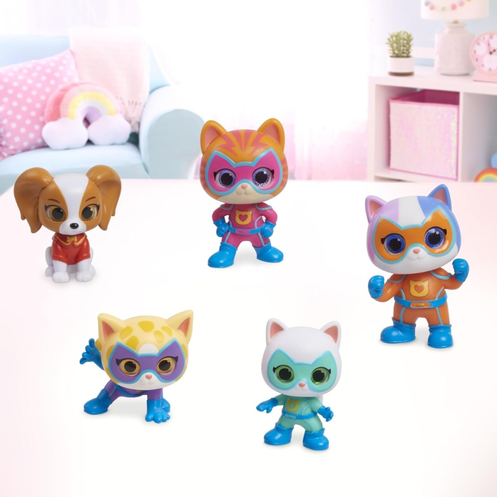SuperKitties - Set de joaca cu 5 figurine copii varsta 3 ani + [2]