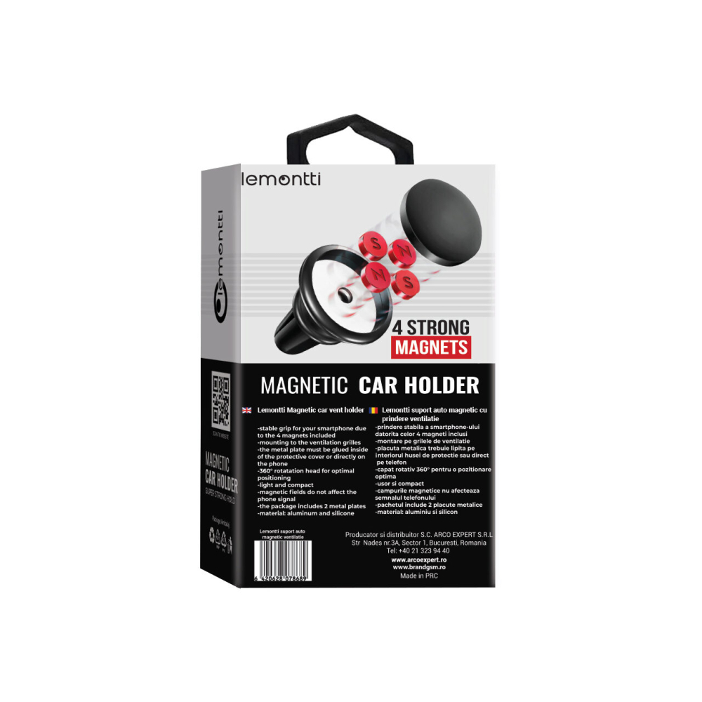 Suport Auto Lemontti Magnetic Negru [4]