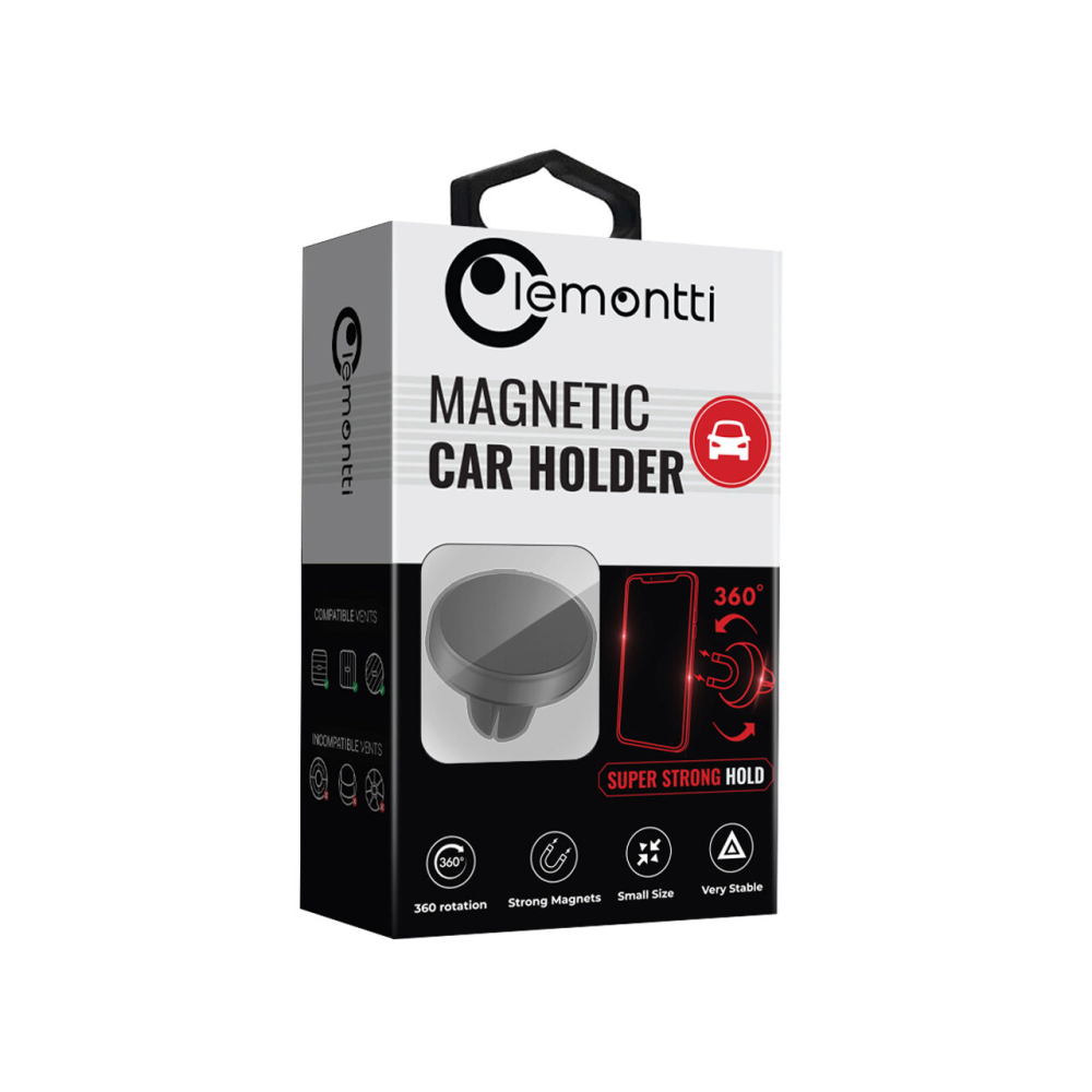 Suport Auto Lemontti Magnetic Negru [3]