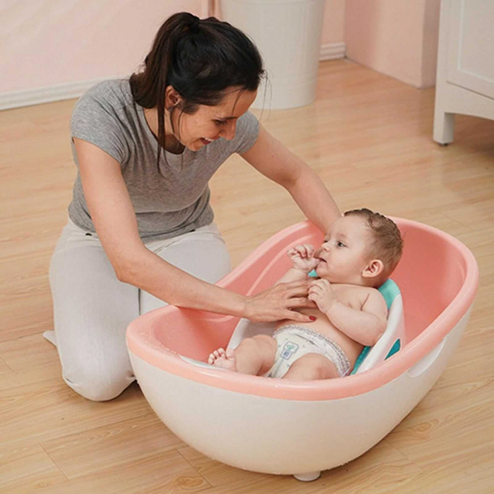 Suport Anatomic Cadita Baie Bebelusi, Alb / Verde - Micostore.ro [3]