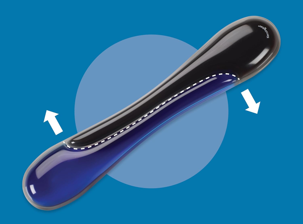 Suport ergonomic duo gel pentru incheietura mainii albastru-negru kensington [2]
