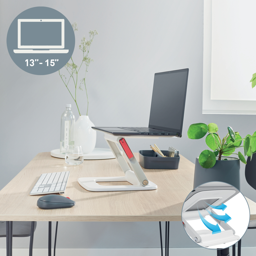 Suport ergonomic pentru laptop ajustabil alb leitz [2]