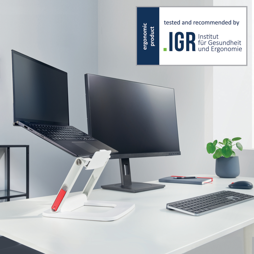 Suport ergonomic pentru laptop ajustabil alb leitz [5]