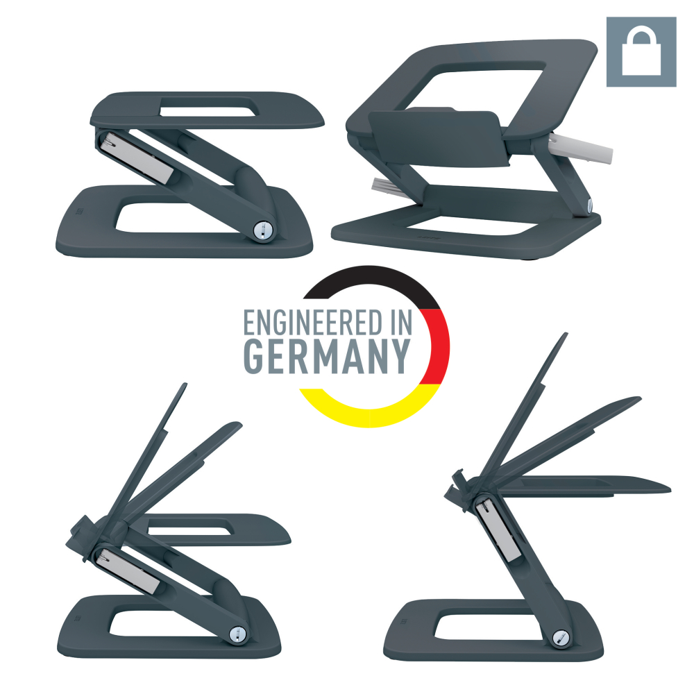 Suport ergonomic pentru laptop ajustabil gri carbune leitz [3]