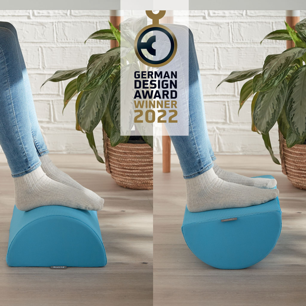 Suport ergonomic pentru picioare albastru cosy leitz [2]