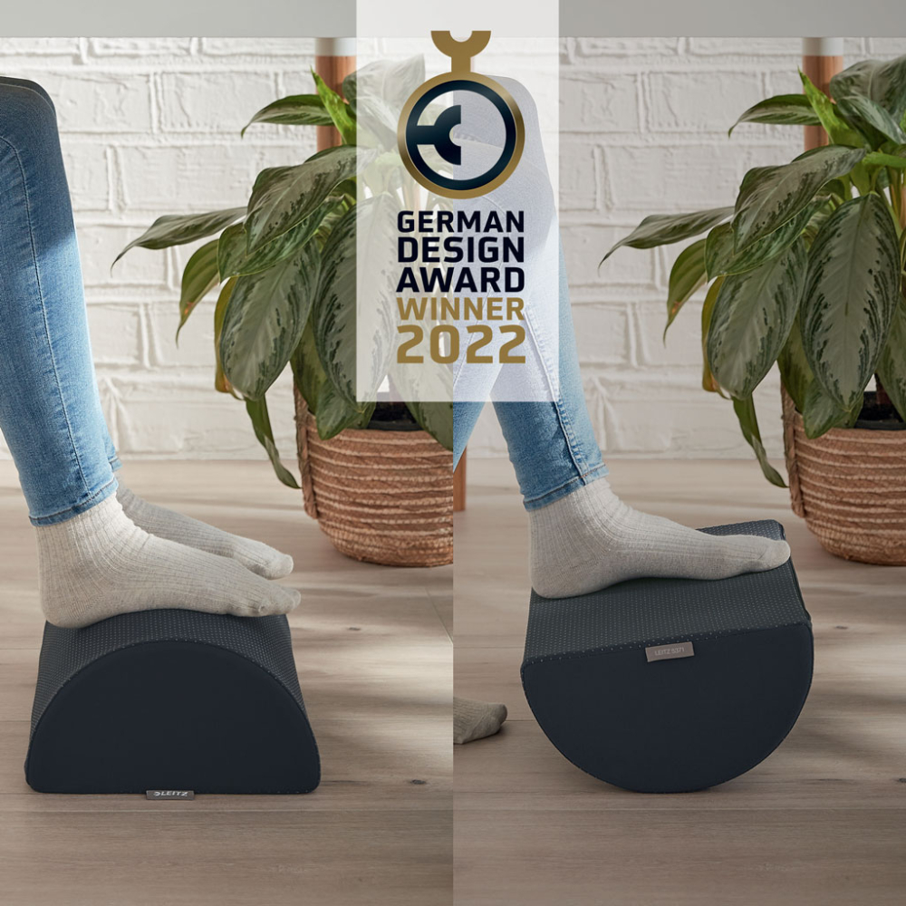 Suport ergonomic pentru picioare gri antracit cosy leitz [2]