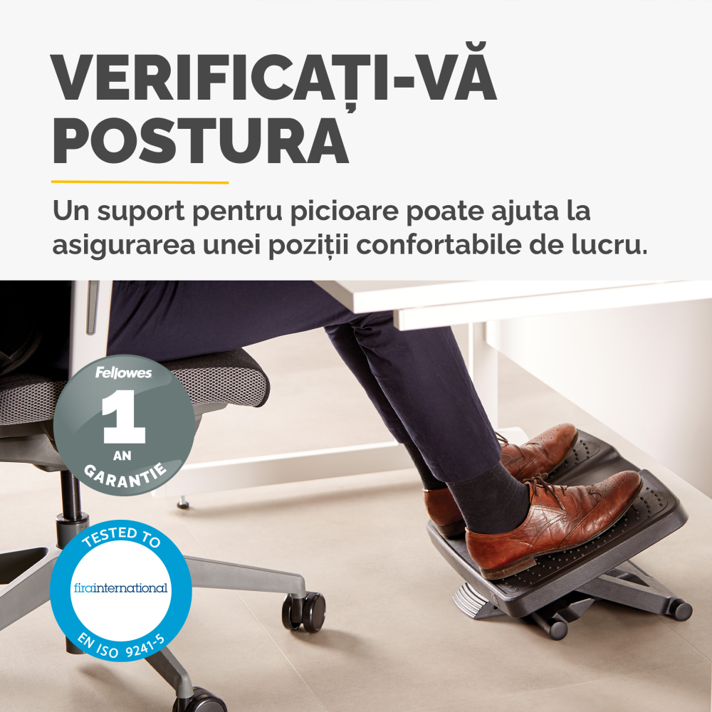 Suport ergonomic pentru picioare pro series ultimate fellowes [3]
