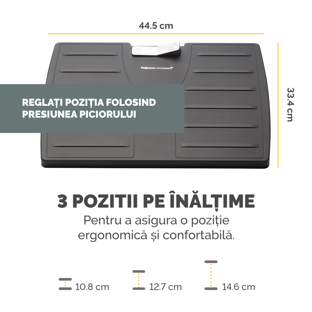Suport ergonomic pentru picioare reglabil microban fellowes [3]