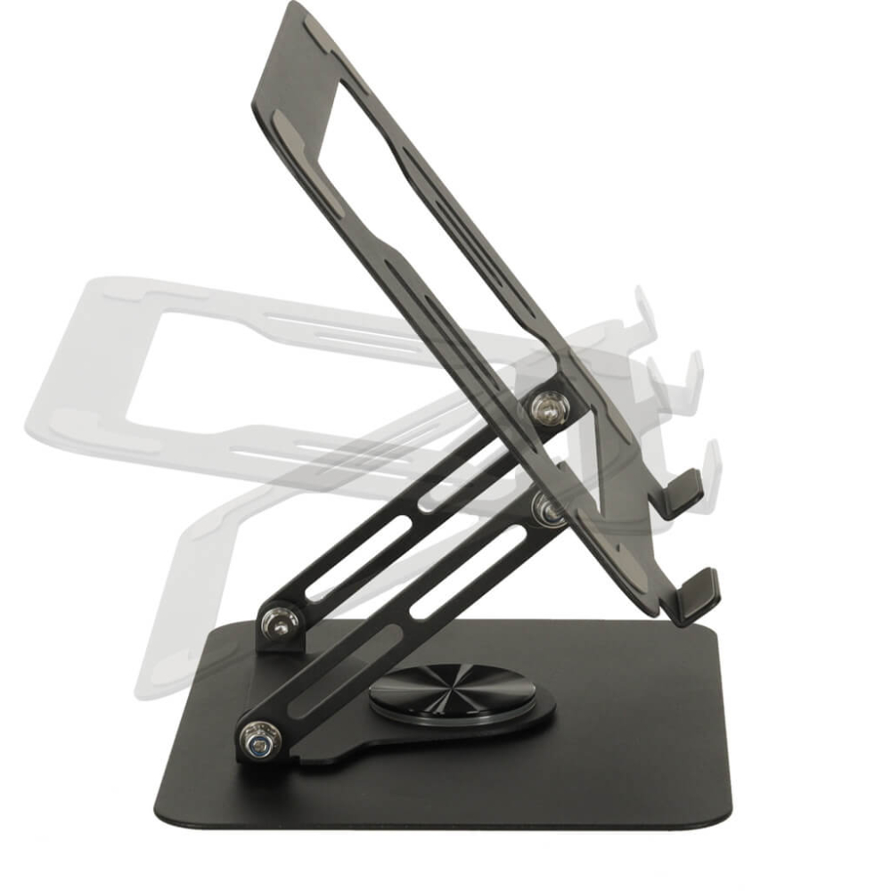 Suport laptop ajustabil 360° ergonomic – metal rezistent, rotire completa [2]