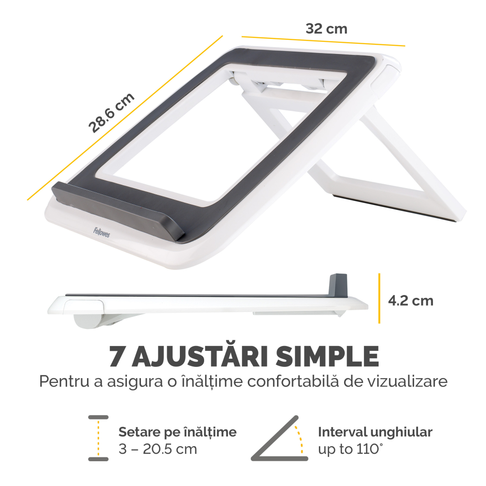 Suport laptop i-spire quick-list alb fellowes [4]