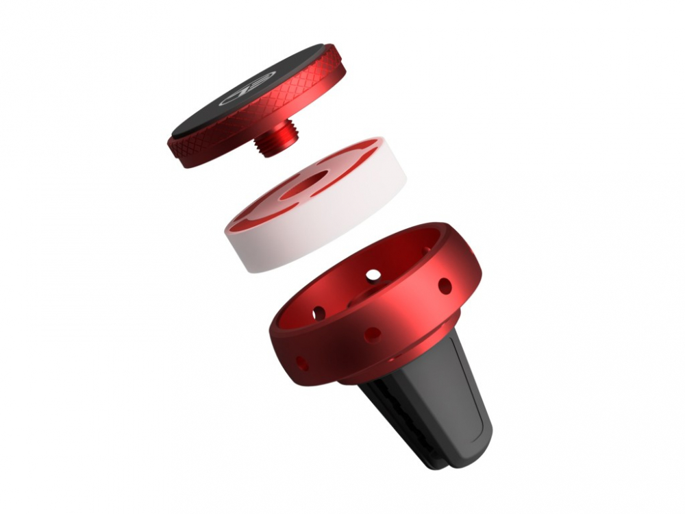 Suport magnetic de telefon pentru ventilație FreshDot, Odorizant Bubble Gum, roșu [3]