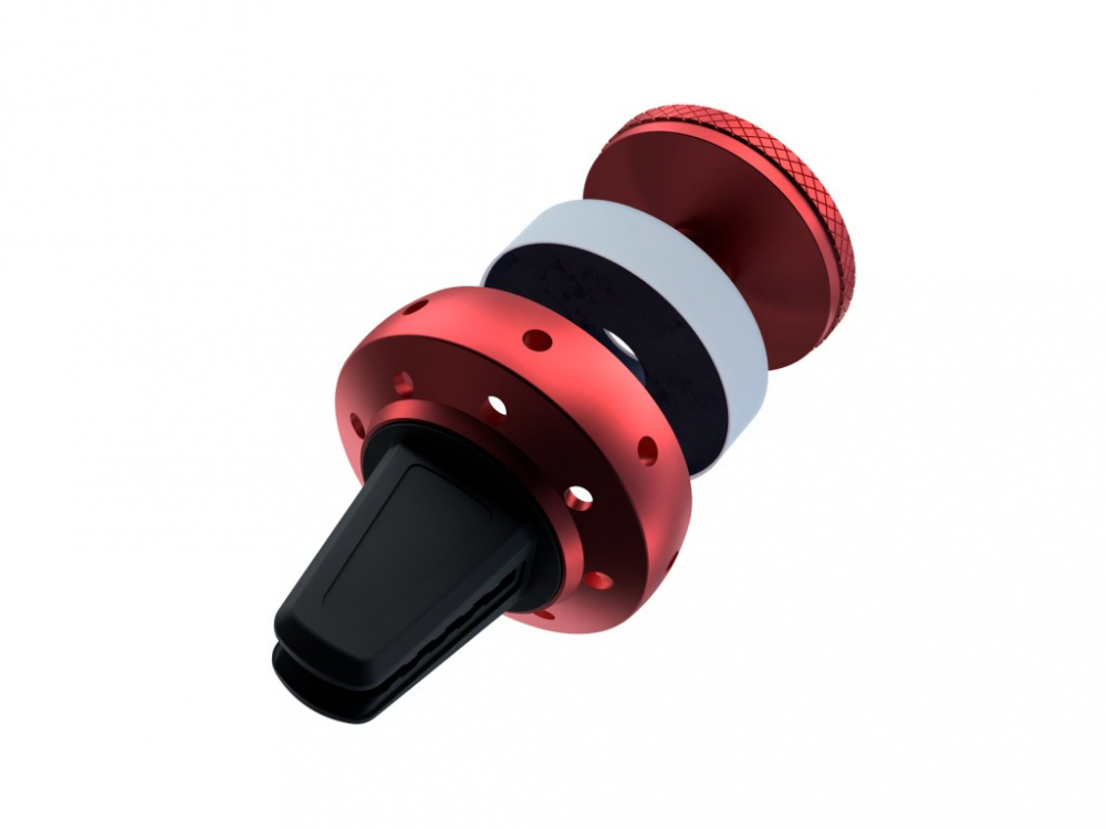 Suport magnetic de telefon pentru ventilație FreshDot, Odorizant Bubble Gum, roșu [2]