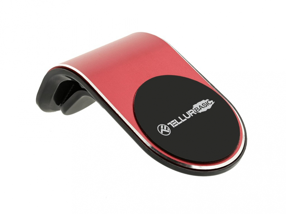 Suport magnetic Tellur Basic de telefon pentru ventilație MCM7, roșu [2]