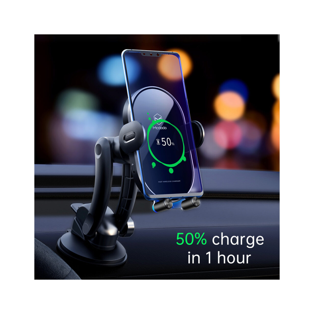 Suport Mcdodo Auto Space Series cu Wireless Charger 15W Black [6]