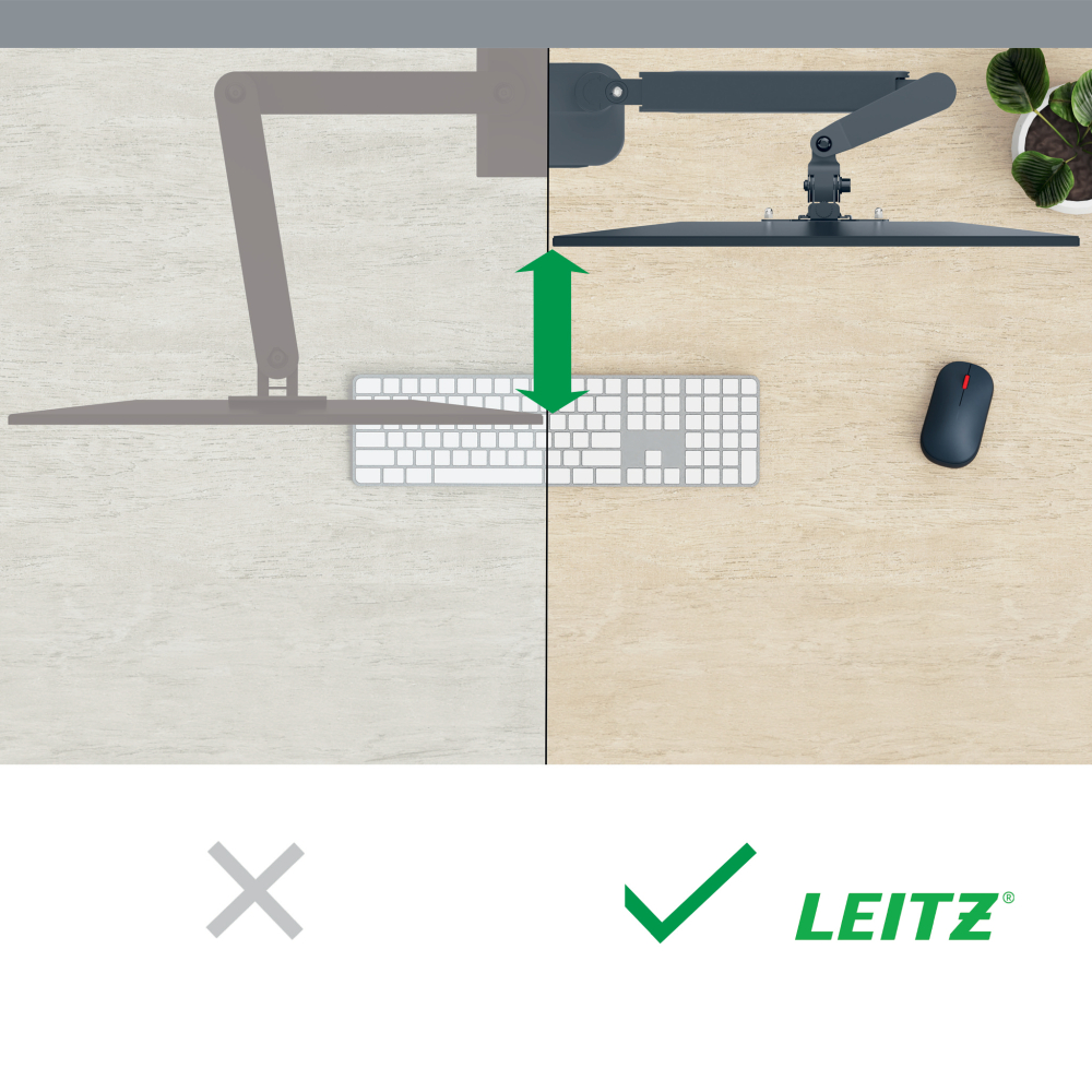 Suport monitor 2 brate + suport pt laptop gri carbune leitz [3]