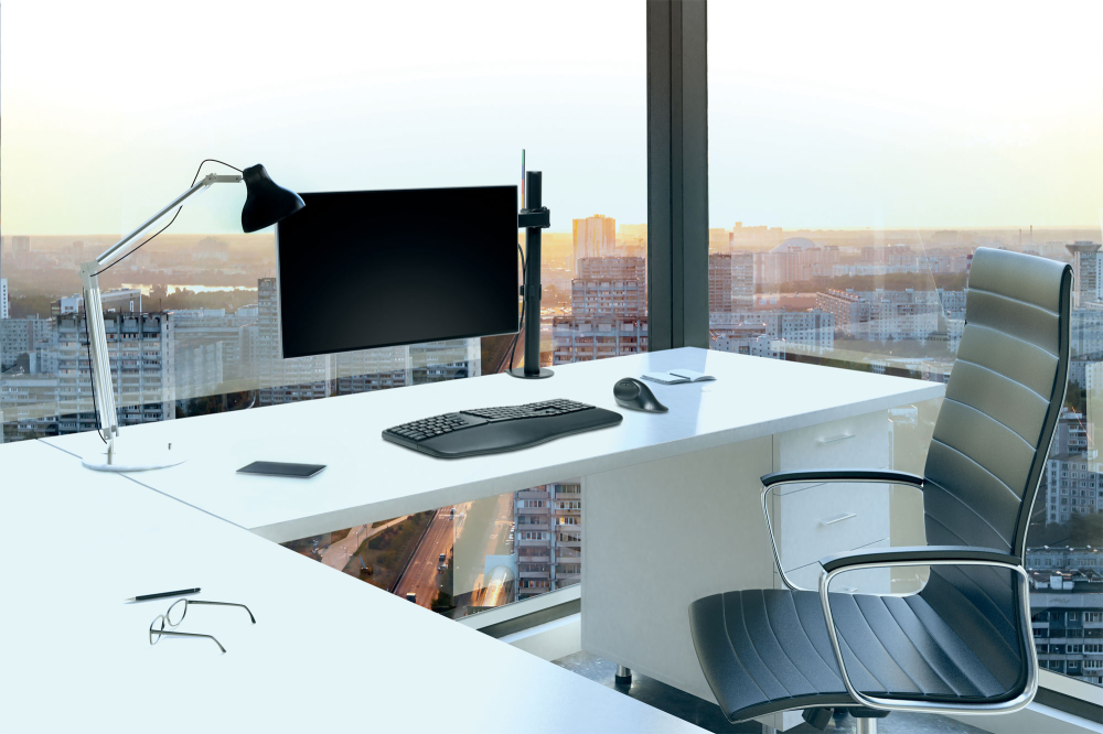Suport monitor smartfit brat ajuslabil negru kensington [5]